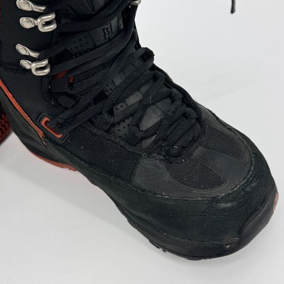 BURTON Driver Men's Black Rust Red Orange Snowboard Boots Size 8 - Picture 10 of 11